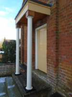 Replacement Tuscan Pillars for the School Room porch